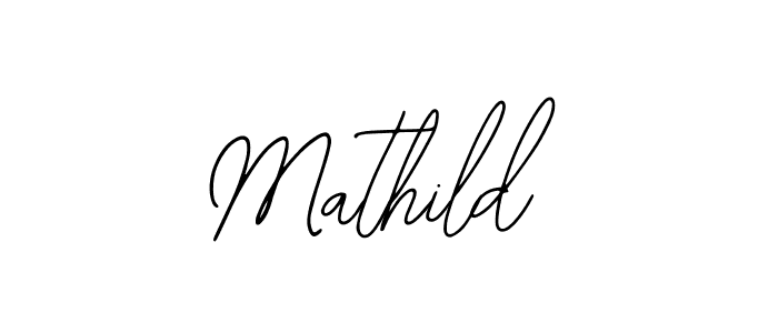 Use a signature maker to create a handwritten signature online. With this signature software, you can design (Bearetta-2O07w) your own signature for name Mathild. Mathild signature style 12 images and pictures png