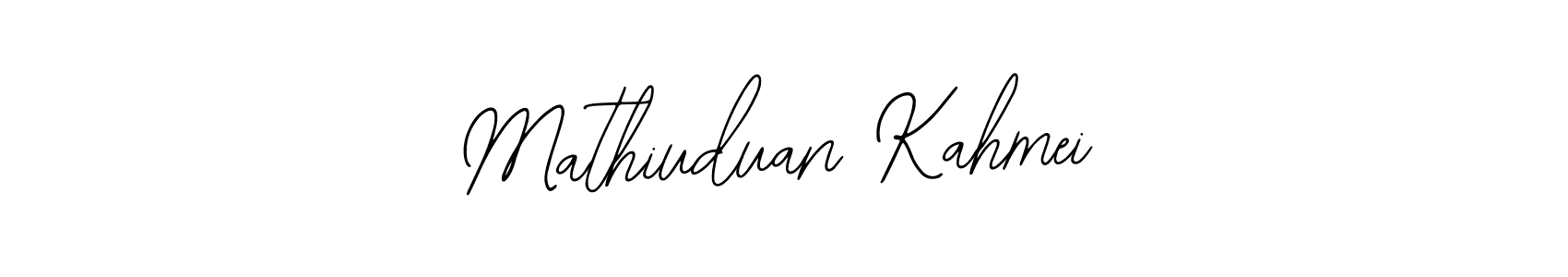 Also You can easily find your signature by using the search form. We will create Mathiuduan Kahmei name handwritten signature images for you free of cost using Bearetta-2O07w sign style. Mathiuduan Kahmei signature style 12 images and pictures png