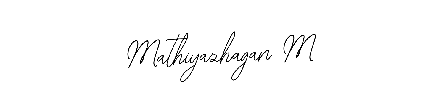 Here are the top 10 professional signature styles for the name Mathiyazhagan M. These are the best autograph styles you can use for your name. Mathiyazhagan M signature style 12 images and pictures png