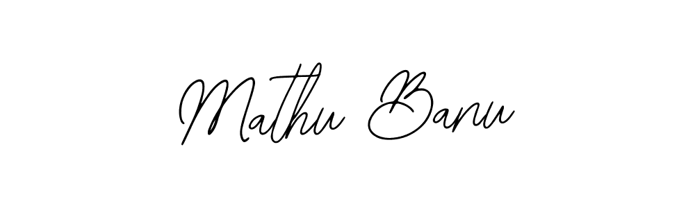 How to make Mathu Banu name signature. Use Bearetta-2O07w style for creating short signs online. This is the latest handwritten sign. Mathu Banu signature style 12 images and pictures png