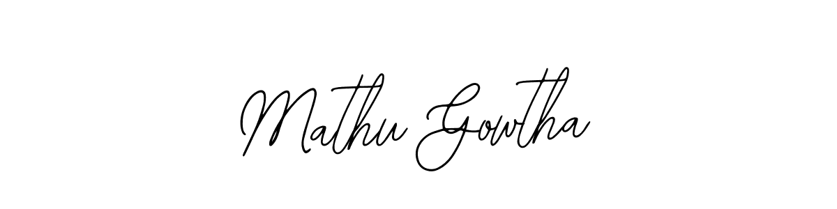 Make a beautiful signature design for name Mathu Gowtha. With this signature (Bearetta-2O07w) style, you can create a handwritten signature for free. Mathu Gowtha signature style 12 images and pictures png