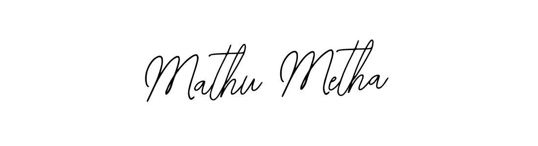 Create a beautiful signature design for name Mathu Metha. With this signature (Bearetta-2O07w) fonts, you can make a handwritten signature for free. Mathu Metha signature style 12 images and pictures png