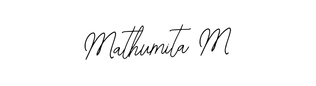 Mathumita M stylish signature style. Best Handwritten Sign (Bearetta-2O07w) for my name. Handwritten Signature Collection Ideas for my name Mathumita M. Mathumita M signature style 12 images and pictures png