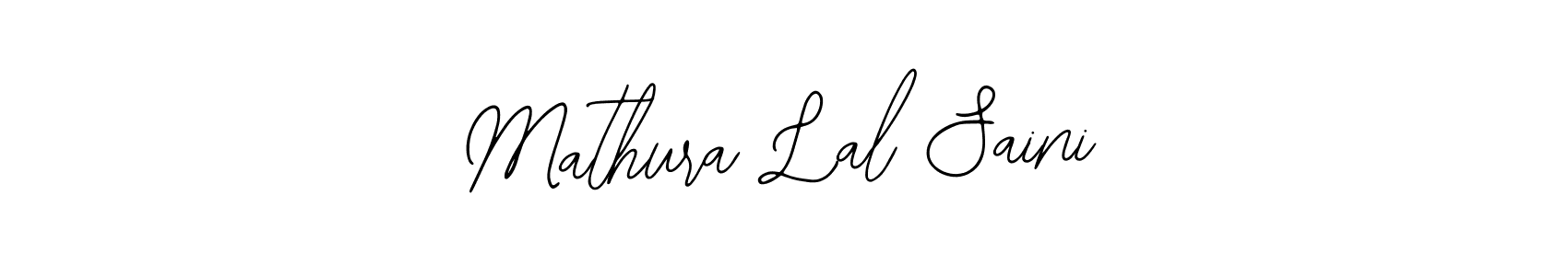 Similarly Bearetta-2O07w is the best handwritten signature design. Signature creator online .You can use it as an online autograph creator for name Mathura Lal Saini. Mathura Lal Saini signature style 12 images and pictures png