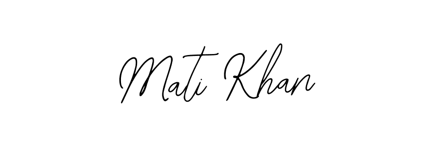 Make a beautiful signature design for name Mati Khan. With this signature (Bearetta-2O07w) style, you can create a handwritten signature for free. Mati Khan signature style 12 images and pictures png