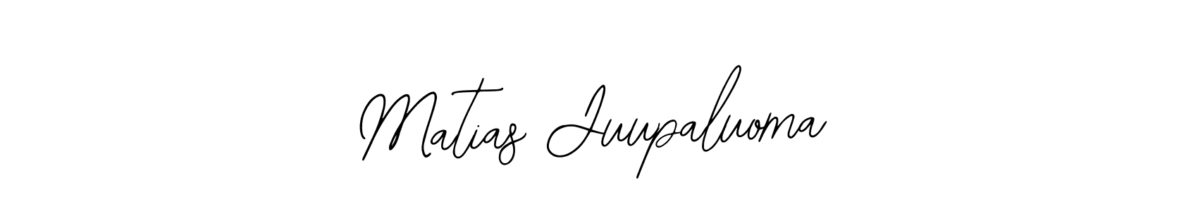 You should practise on your own different ways (Bearetta-2O07w) to write your name (Matias Juupaluoma) in signature. don't let someone else do it for you. Matias Juupaluoma signature style 12 images and pictures png