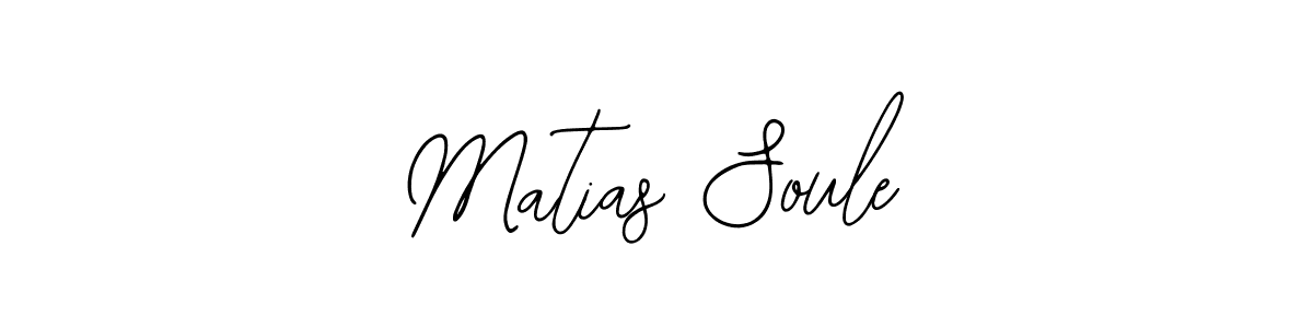 Design your own signature with our free online signature maker. With this signature software, you can create a handwritten (Bearetta-2O07w) signature for name Matias Soule. Matias Soule signature style 12 images and pictures png