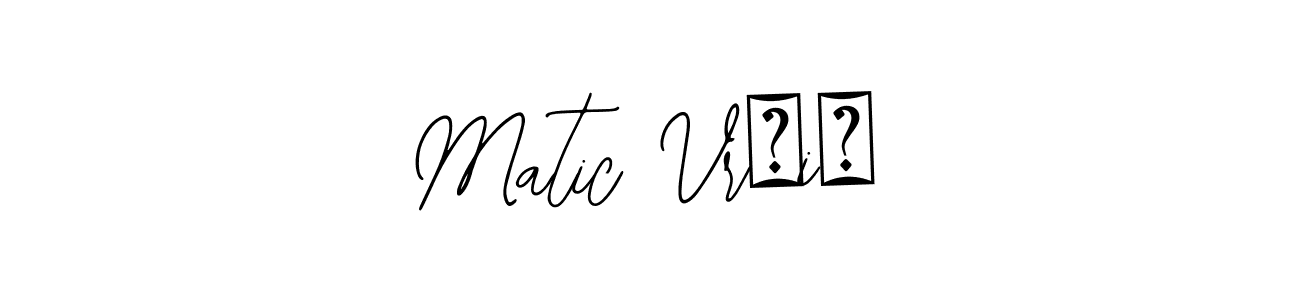 Bearetta-2O07w is a professional signature style that is perfect for those who want to add a touch of class to their signature. It is also a great choice for those who want to make their signature more unique. Get Matic Vršič name to fancy signature for free. Matic Vršič signature style 12 images and pictures png