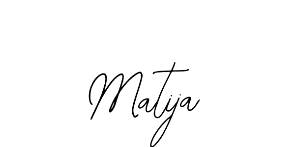 How to make Matija name signature. Use Bearetta-2O07w style for creating short signs online. This is the latest handwritten sign. Matija signature style 12 images and pictures png