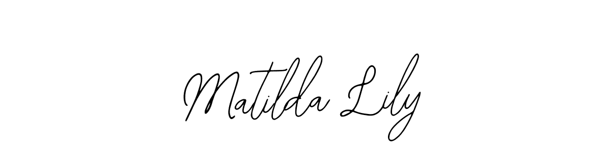 How to Draw Matilda Lily signature style? Bearetta-2O07w is a latest design signature styles for name Matilda Lily. Matilda Lily signature style 12 images and pictures png