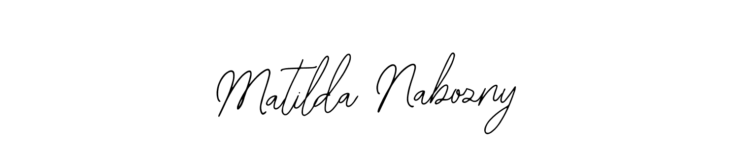 Check out images of Autograph of Matilda Nabozny name. Actor Matilda Nabozny Signature Style. Bearetta-2O07w is a professional sign style online. Matilda Nabozny signature style 12 images and pictures png