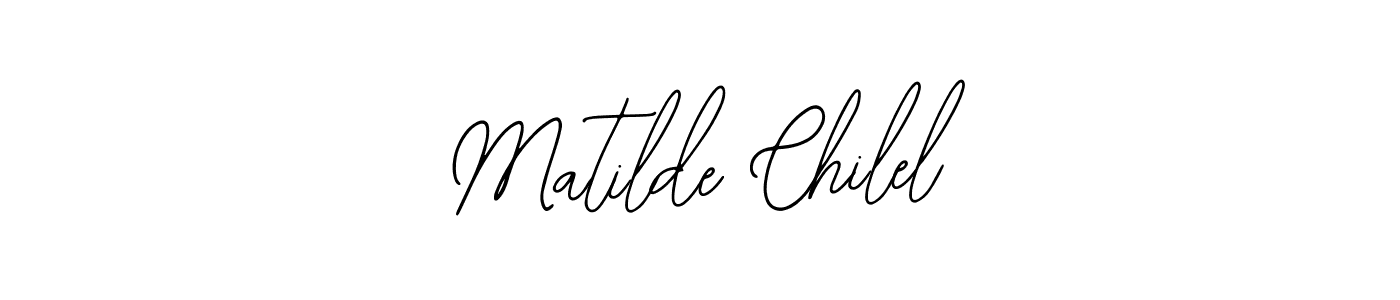 How to make Matilde Chilel name signature. Use Bearetta-2O07w style for creating short signs online. This is the latest handwritten sign. Matilde Chilel signature style 12 images and pictures png