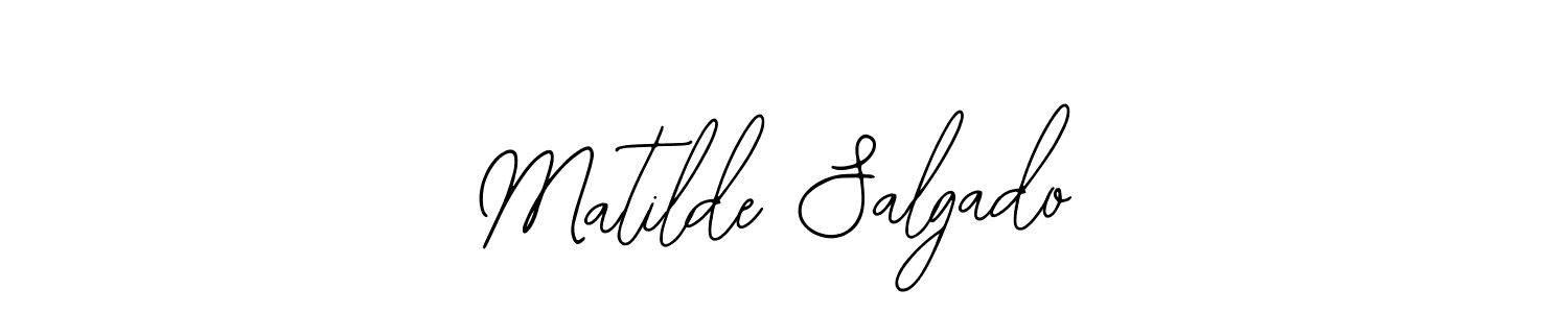 How to make Matilde Salgado name signature. Use Bearetta-2O07w style for creating short signs online. This is the latest handwritten sign. Matilde Salgado signature style 12 images and pictures png