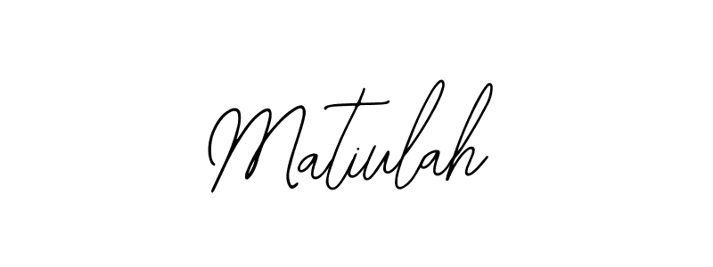 Design your own signature with our free online signature maker. With this signature software, you can create a handwritten (Bearetta-2O07w) signature for name Matiulah. Matiulah signature style 12 images and pictures png
