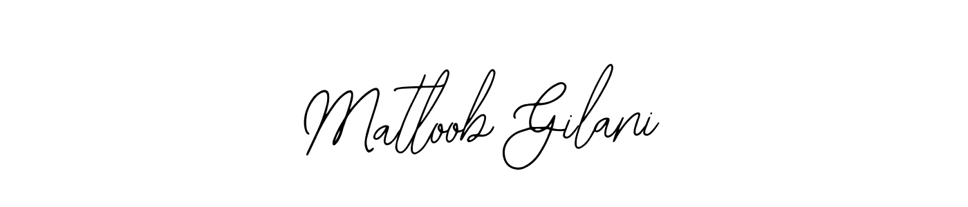 Create a beautiful signature design for name Matloob Gilani. With this signature (Bearetta-2O07w) fonts, you can make a handwritten signature for free. Matloob Gilani signature style 12 images and pictures png