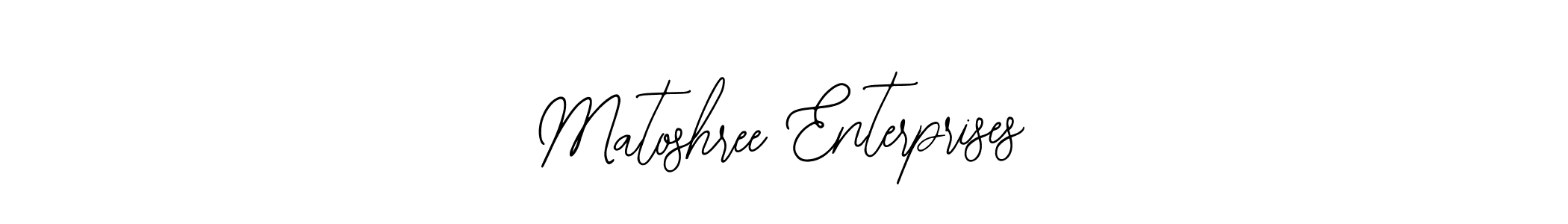 Design your own signature with our free online signature maker. With this signature software, you can create a handwritten (Bearetta-2O07w) signature for name Matoshree Enterprises. Matoshree Enterprises signature style 12 images and pictures png