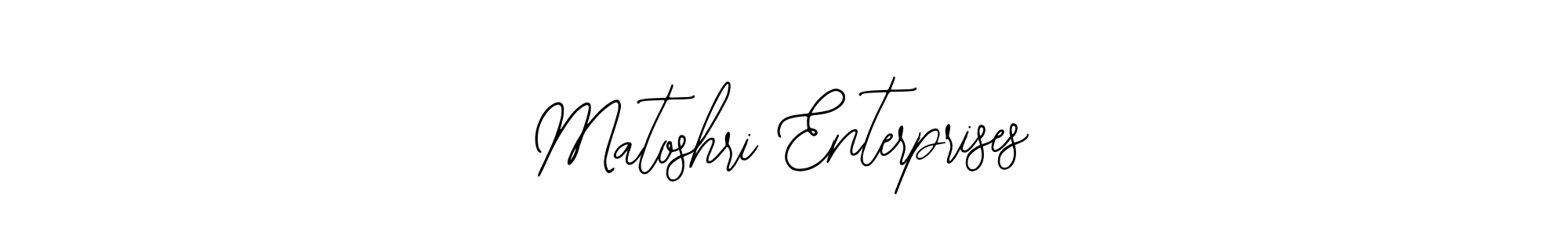 Create a beautiful signature design for name Matoshri Enterprises. With this signature (Bearetta-2O07w) fonts, you can make a handwritten signature for free. Matoshri Enterprises signature style 12 images and pictures png