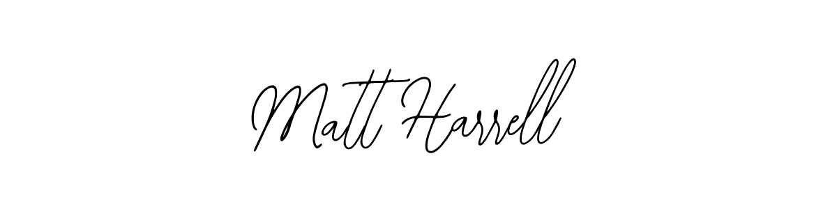 How to make Matt Harrell name signature. Use Bearetta-2O07w style for creating short signs online. This is the latest handwritten sign. Matt Harrell signature style 12 images and pictures png