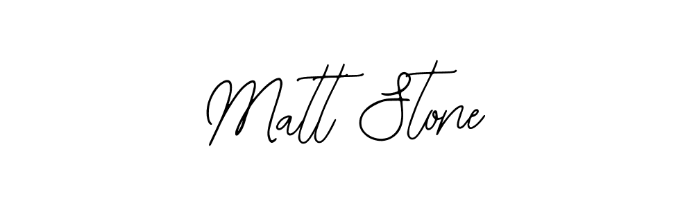 You should practise on your own different ways (Bearetta-2O07w) to write your name (Matt Stone) in signature. don't let someone else do it for you. Matt Stone signature style 12 images and pictures png