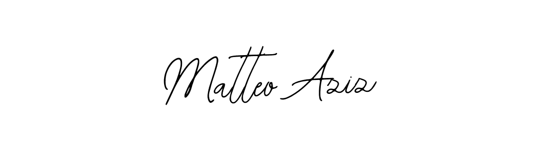 Make a beautiful signature design for name Matteo Aziz. With this signature (Bearetta-2O07w) style, you can create a handwritten signature for free. Matteo Aziz signature style 12 images and pictures png