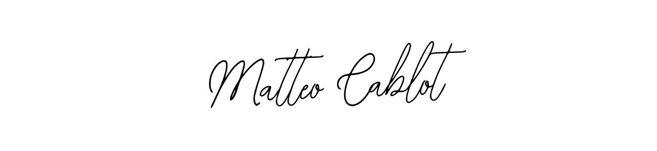 How to make Matteo Cablot name signature. Use Bearetta-2O07w style for creating short signs online. This is the latest handwritten sign. Matteo Cablot signature style 12 images and pictures png