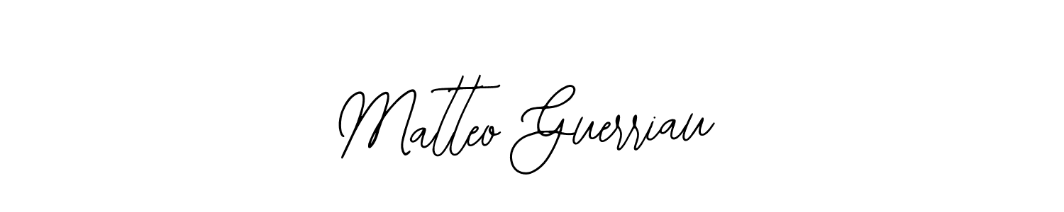 The best way (Bearetta-2O07w) to make a short signature is to pick only two or three words in your name. The name Matteo Guerriau include a total of six letters. For converting this name. Matteo Guerriau signature style 12 images and pictures png