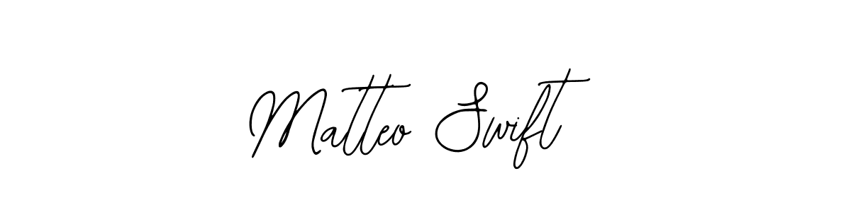 Use a signature maker to create a handwritten signature online. With this signature software, you can design (Bearetta-2O07w) your own signature for name Matteo Swift. Matteo Swift signature style 12 images and pictures png