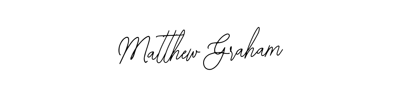 How to make Matthew Graham name signature. Use Bearetta-2O07w style for creating short signs online. This is the latest handwritten sign. Matthew Graham signature style 12 images and pictures png
