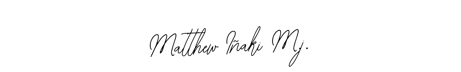 You should practise on your own different ways (Bearetta-2O07w) to write your name (Matthew Iñaki M.j.) in signature. don't let someone else do it for you. Matthew Iñaki M.j. signature style 12 images and pictures png