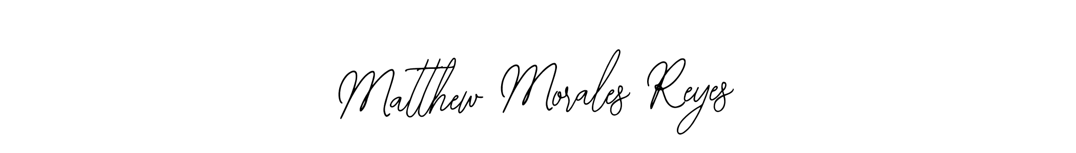 How to make Matthew Morales Reyes name signature. Use Bearetta-2O07w style for creating short signs online. This is the latest handwritten sign. Matthew Morales Reyes signature style 12 images and pictures png