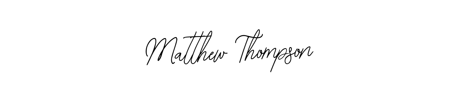 How to make Matthew Thompson name signature. Use Bearetta-2O07w style for creating short signs online. This is the latest handwritten sign. Matthew Thompson signature style 12 images and pictures png