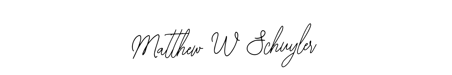 Matthew W Schuyler stylish signature style. Best Handwritten Sign (Bearetta-2O07w) for my name. Handwritten Signature Collection Ideas for my name Matthew W Schuyler. Matthew W Schuyler signature style 12 images and pictures png