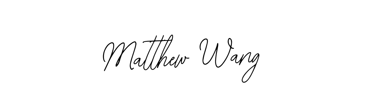 The best way (Bearetta-2O07w) to make a short signature is to pick only two or three words in your name. The name Matthew Wang include a total of six letters. For converting this name. Matthew Wang signature style 12 images and pictures png