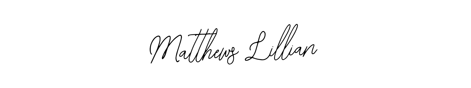 It looks lik you need a new signature style for name Matthews Lillian. Design unique handwritten (Bearetta-2O07w) signature with our free signature maker in just a few clicks. Matthews Lillian signature style 12 images and pictures png