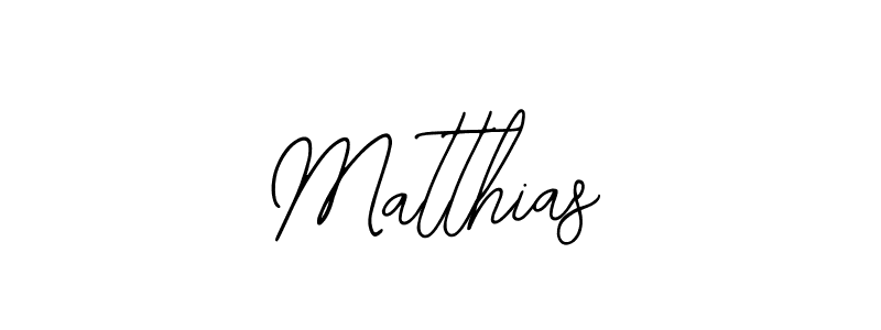 Use a signature maker to create a handwritten signature online. With this signature software, you can design (Bearetta-2O07w) your own signature for name Matthias. Matthias signature style 12 images and pictures png