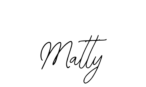 How to make Matty signature? Bearetta-2O07w is a professional autograph style. Create handwritten signature for Matty name. Matty signature style 12 images and pictures png