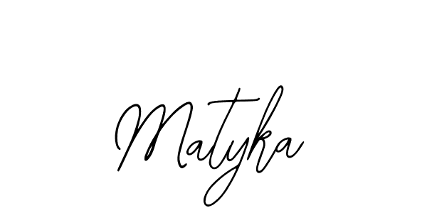 Matyka stylish signature style. Best Handwritten Sign (Bearetta-2O07w) for my name. Handwritten Signature Collection Ideas for my name Matyka. Matyka signature style 12 images and pictures png