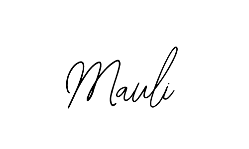 Use a signature maker to create a handwritten signature online. With this signature software, you can design (Bearetta-2O07w) your own signature for name Mauli. Mauli signature style 12 images and pictures png