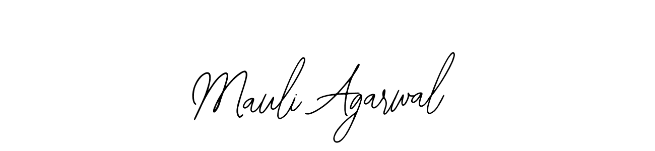 How to make Mauli Agarwal name signature. Use Bearetta-2O07w style for creating short signs online. This is the latest handwritten sign. Mauli Agarwal signature style 12 images and pictures png