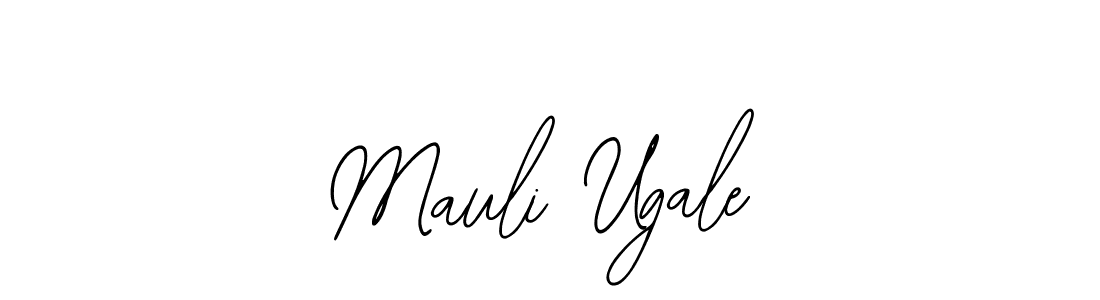 Use a signature maker to create a handwritten signature online. With this signature software, you can design (Bearetta-2O07w) your own signature for name Mauli Ugale. Mauli Ugale signature style 12 images and pictures png