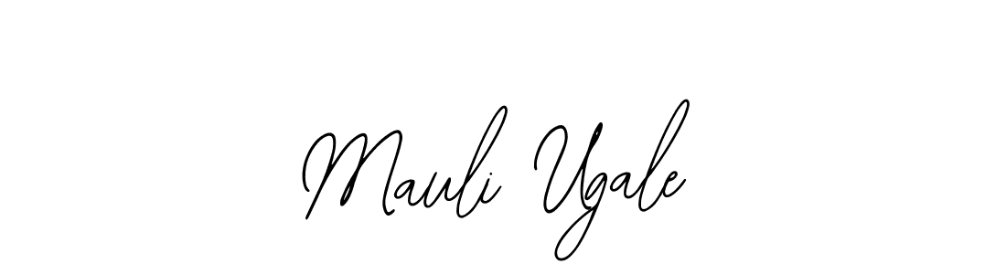 How to make Mauli Ugale name signature. Use Bearetta-2O07w style for creating short signs online. This is the latest handwritten sign. Mauli Ugale signature style 12 images and pictures png