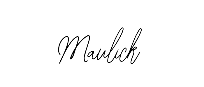 Maulick stylish signature style. Best Handwritten Sign (Bearetta-2O07w) for my name. Handwritten Signature Collection Ideas for my name Maulick. Maulick signature style 12 images and pictures png