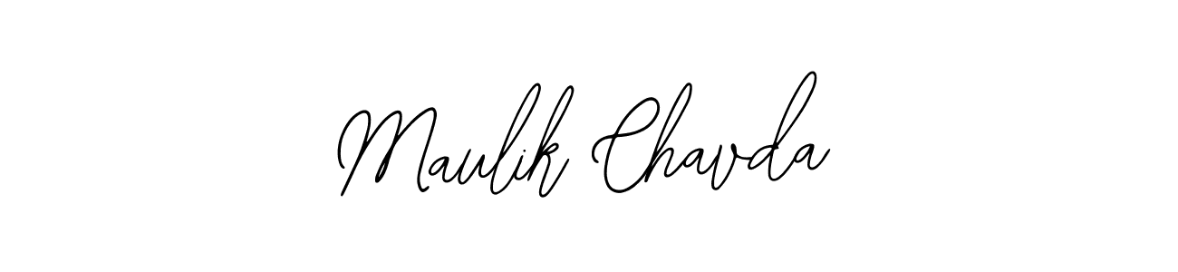 Make a beautiful signature design for name Maulik Chavda. Use this online signature maker to create a handwritten signature for free. Maulik Chavda signature style 12 images and pictures png