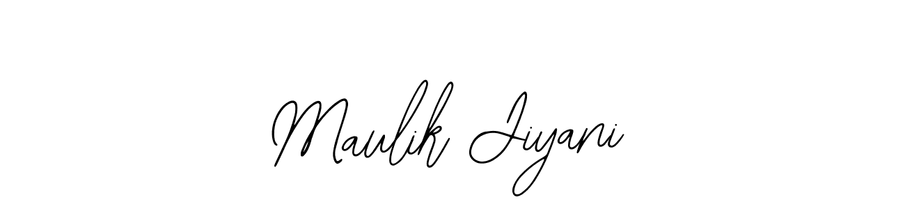 Use a signature maker to create a handwritten signature online. With this signature software, you can design (Bearetta-2O07w) your own signature for name Maulik Jiyani. Maulik Jiyani signature style 12 images and pictures png