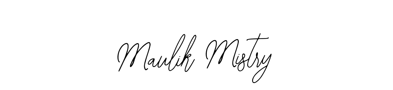 How to make Maulik Mistry name signature. Use Bearetta-2O07w style for creating short signs online. This is the latest handwritten sign. Maulik Mistry signature style 12 images and pictures png