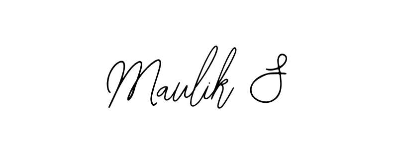 Bearetta-2O07w is a professional signature style that is perfect for those who want to add a touch of class to their signature. It is also a great choice for those who want to make their signature more unique. Get Maulik S name to fancy signature for free. Maulik S signature style 12 images and pictures png