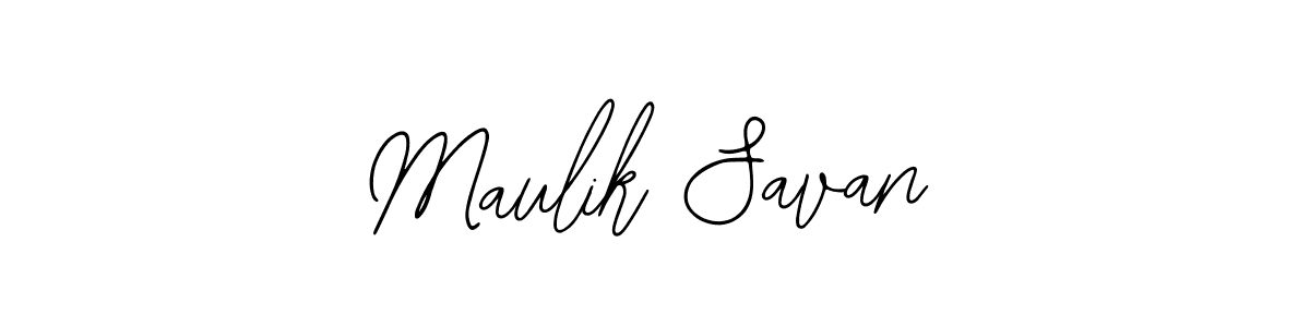 Create a beautiful signature design for name Maulik Savan. With this signature (Bearetta-2O07w) fonts, you can make a handwritten signature for free. Maulik Savan signature style 12 images and pictures png