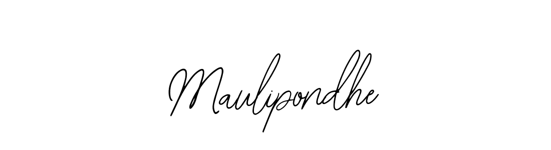 if you are searching for the best signature style for your name Maulipondhe. so please give up your signature search. here we have designed multiple signature styles  using Bearetta-2O07w. Maulipondhe signature style 12 images and pictures png