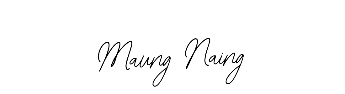 The best way (Bearetta-2O07w) to make a short signature is to pick only two or three words in your name. The name Maung Naing include a total of six letters. For converting this name. Maung Naing signature style 12 images and pictures png