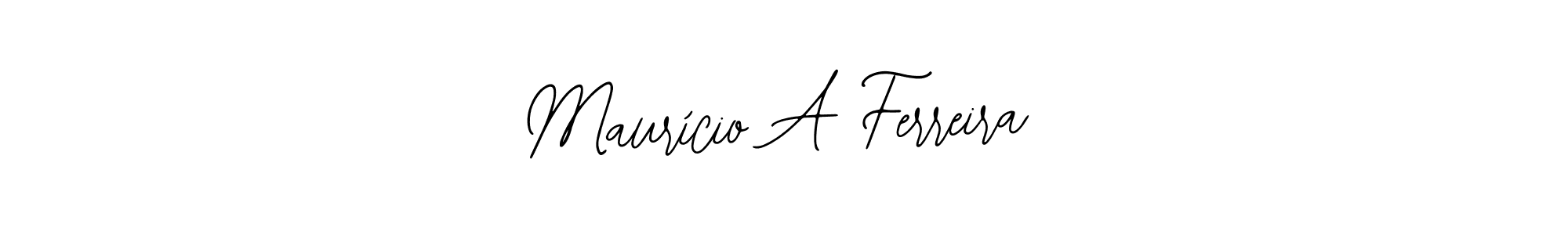 How to make Maurício A Ferreira name signature. Use Bearetta-2O07w style for creating short signs online. This is the latest handwritten sign. Maurício A Ferreira signature style 12 images and pictures png